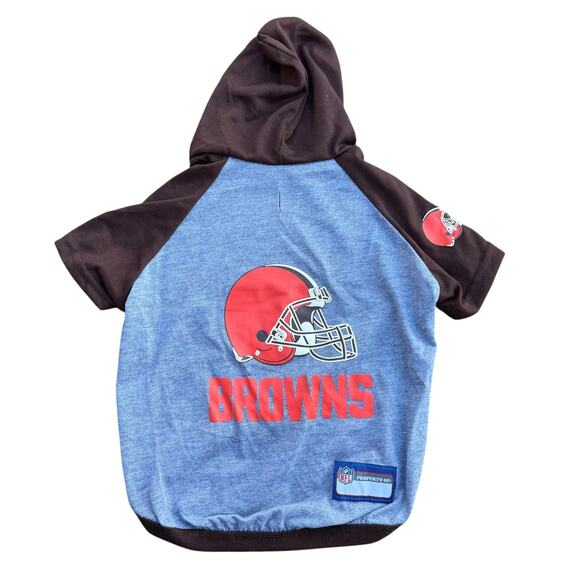 NWT NFL Cleveland Browns Dog Hoodie Pet Sweatshirt - Picture 2 of 3